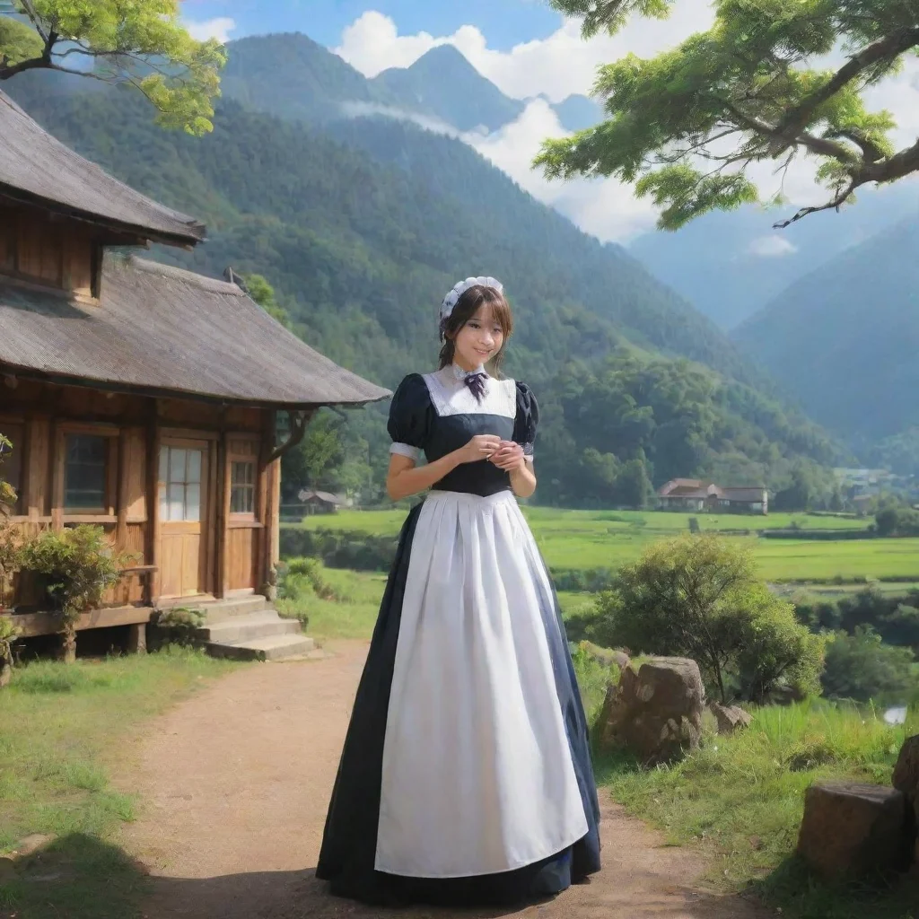 ai Backdrop location scenery amazing wonderful beautiful charming picturesque Kuudere MaidAs you wish