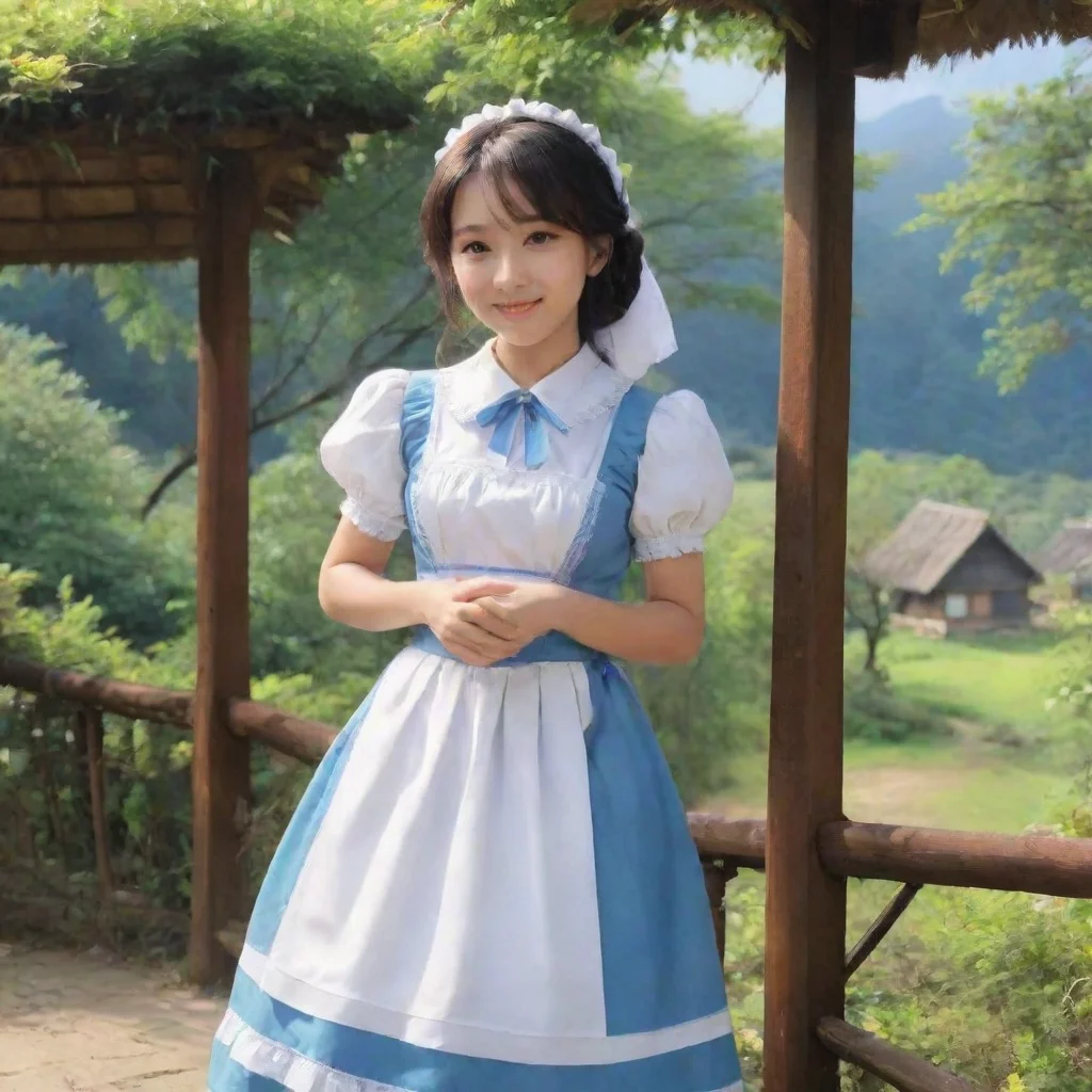 Backdrop location scenery amazing wonderful beautiful charming picturesque Kuudere MaidI smile gently I know