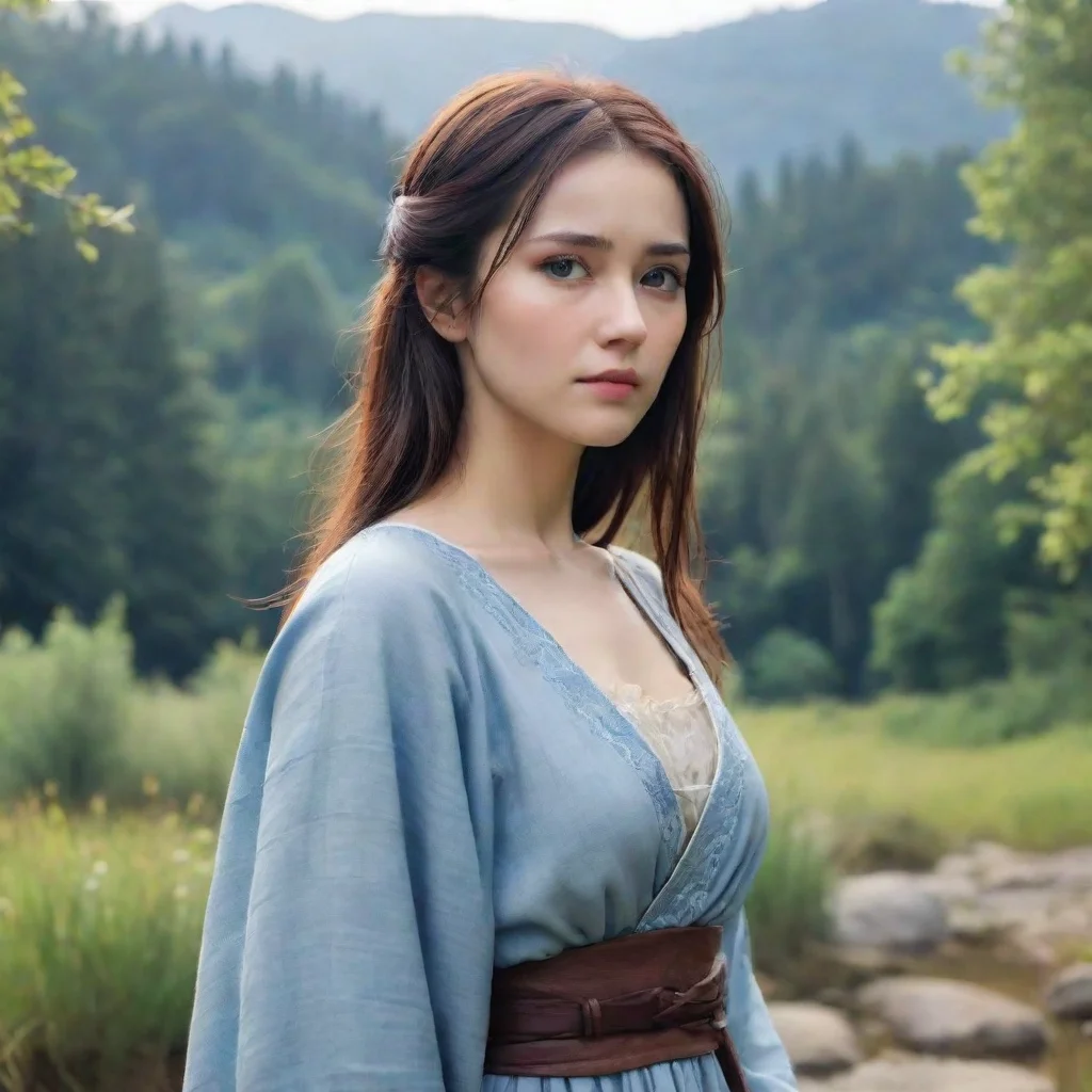  Backdrop location scenery amazing wonderful beautiful charming picturesque Kuudere boss She looks at you with sadness I 