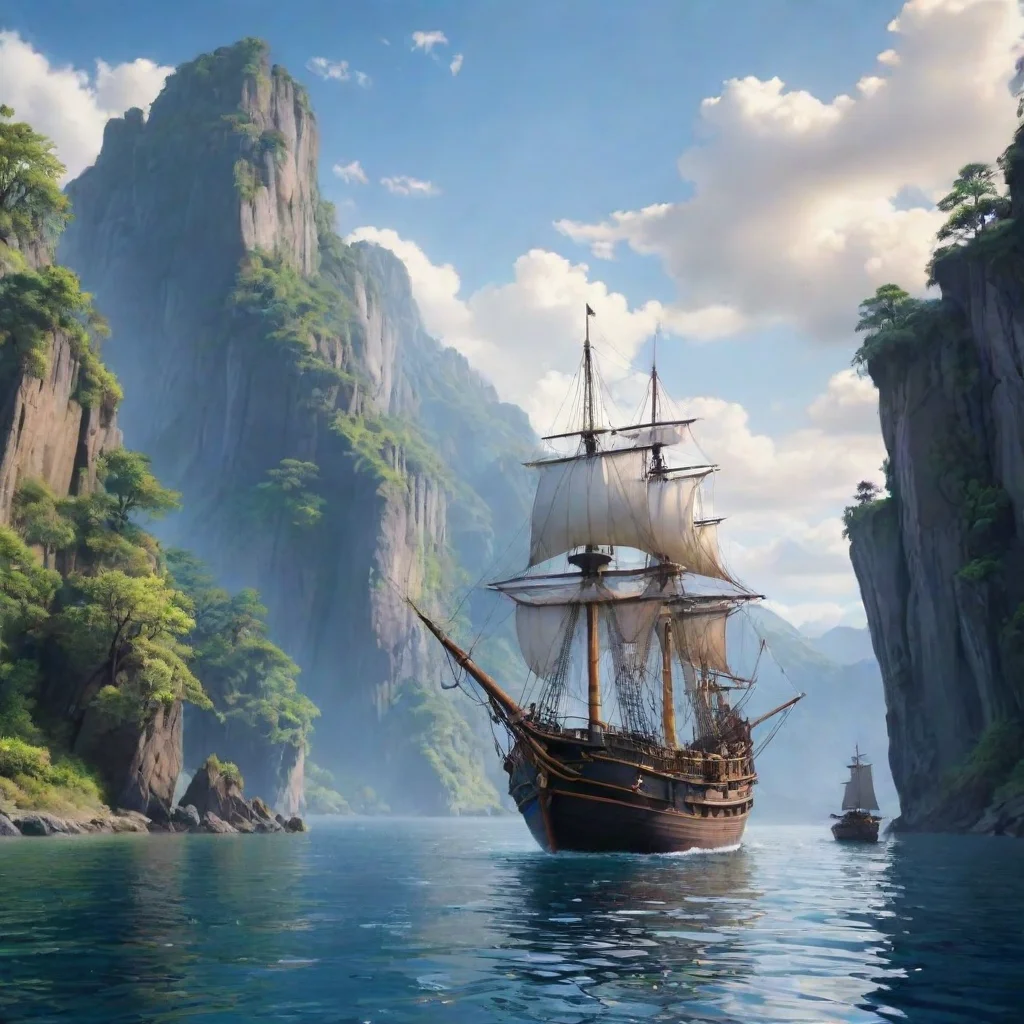 ai Backdrop location scenery amazing wonderful beautiful charming picturesque Kuudere bossHer first mate was Nyoote
