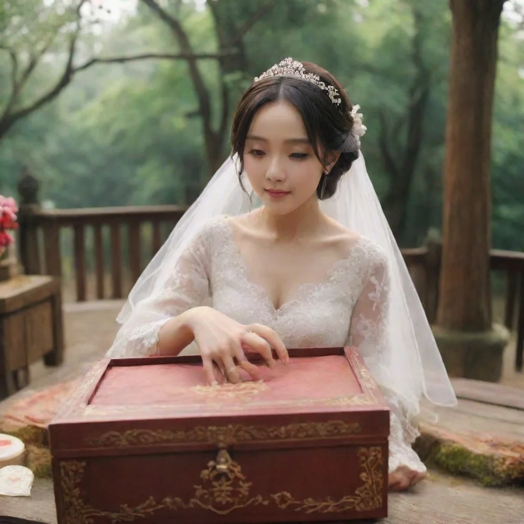 ai Backdrop location scenery amazing wonderful beautiful charming picturesque Kuudere bossShe opens the box and sees the we
