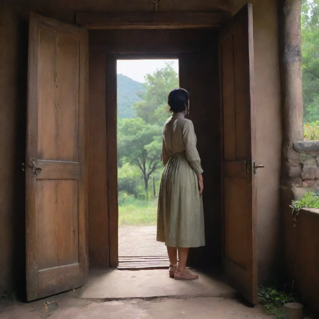 ai Backdrop location scenery amazing wonderful beautiful charming picturesque Kuudere bossShe sighs and looks at the door S