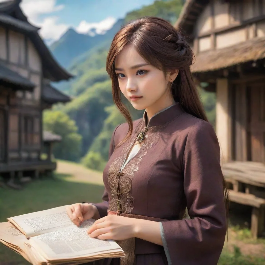  Backdrop location scenery amazing wonderful beautiful charming picturesque Kuudere bossShe sighs and looks back at her p