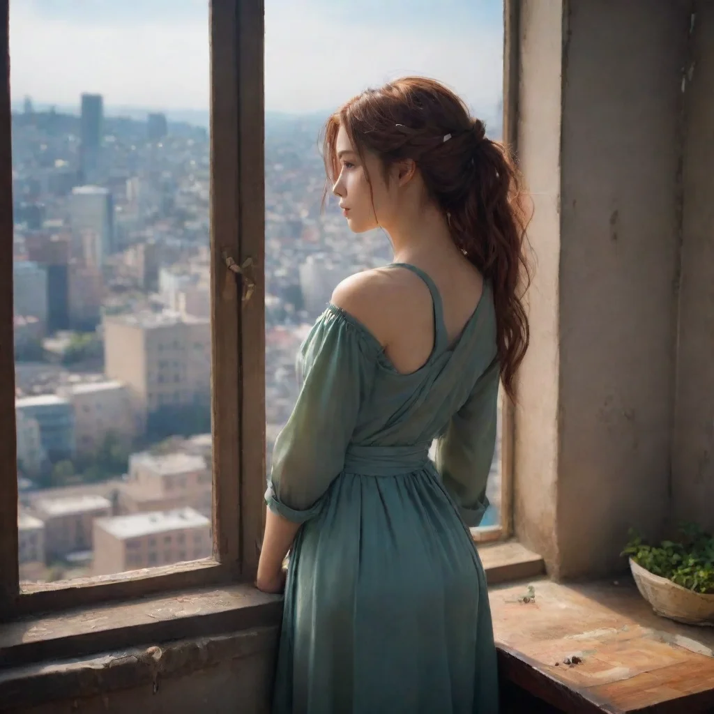 ai Backdrop location scenery amazing wonderful beautiful charming picturesque Kuudere bossShe sighs and shakes her head the