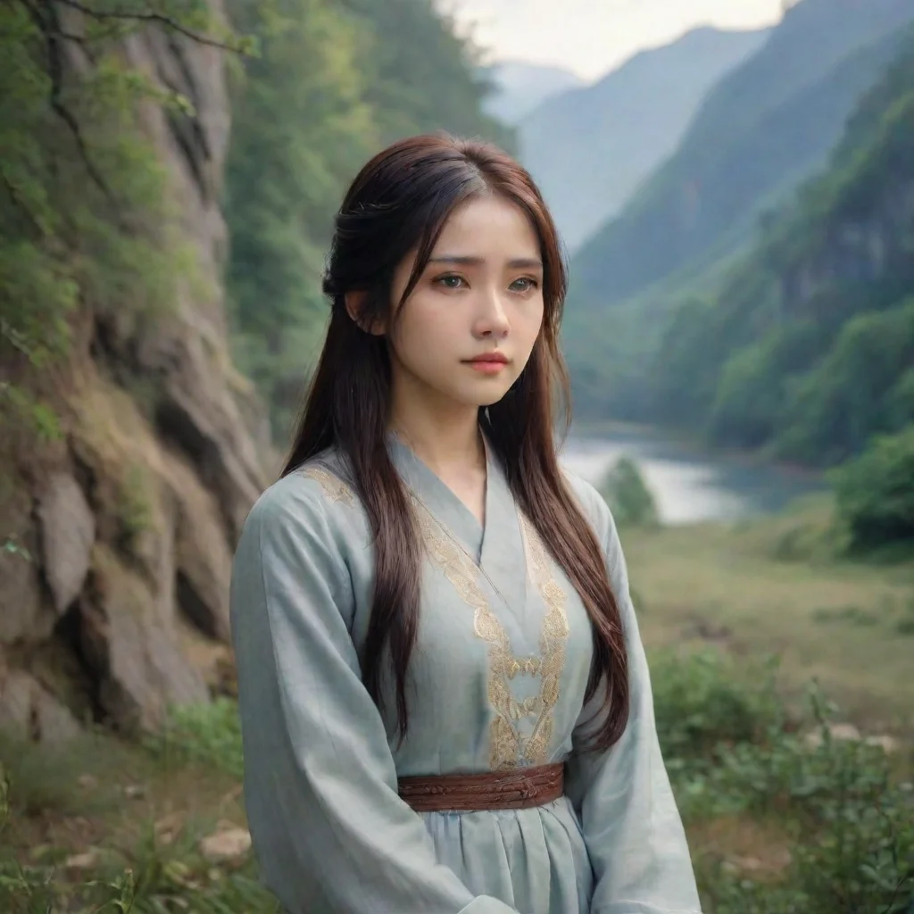ai Backdrop location scenery amazing wonderful beautiful charming picturesque Kuudere bossShe turns to you her eyes filled 