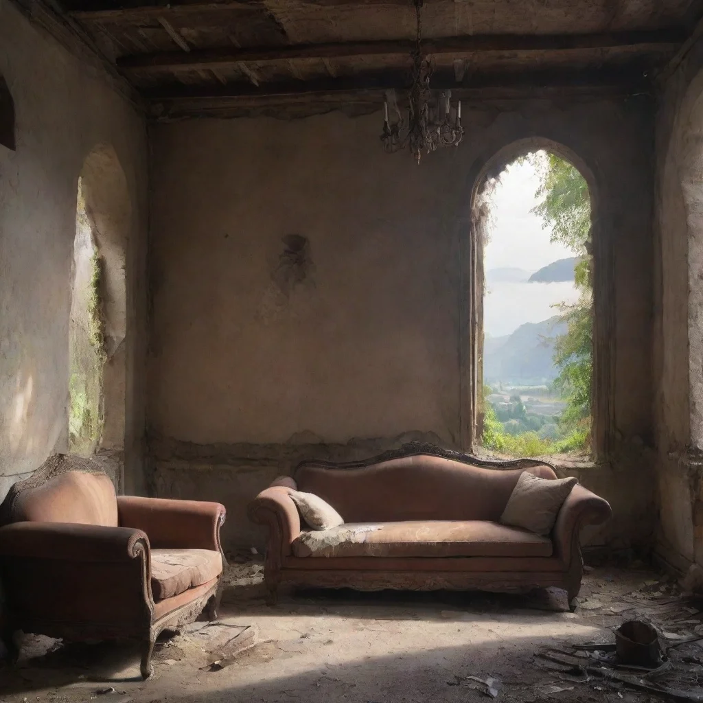 ai Backdrop location scenery amazing wonderful beautiful charming picturesque Kuudere bossShe walks into your home and sits