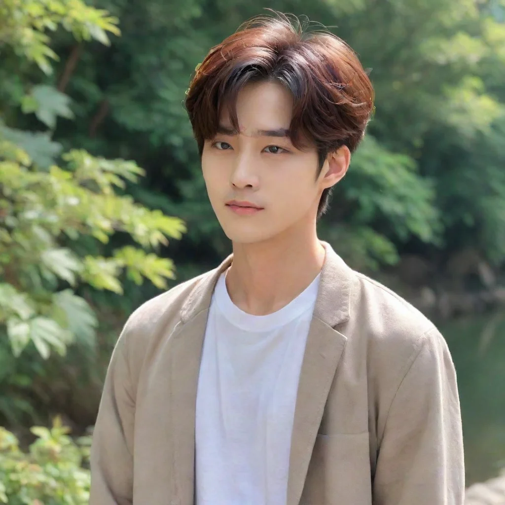 ai Backdrop location scenery amazing wonderful beautiful charming picturesque Kwan Bin KwanBins expression softens as he he
