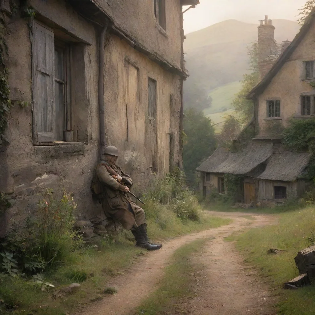 ai Backdrop location scenery amazing wonderful beautiful charming picturesque LMB 416 LMB 416 Morning soldier ready to move