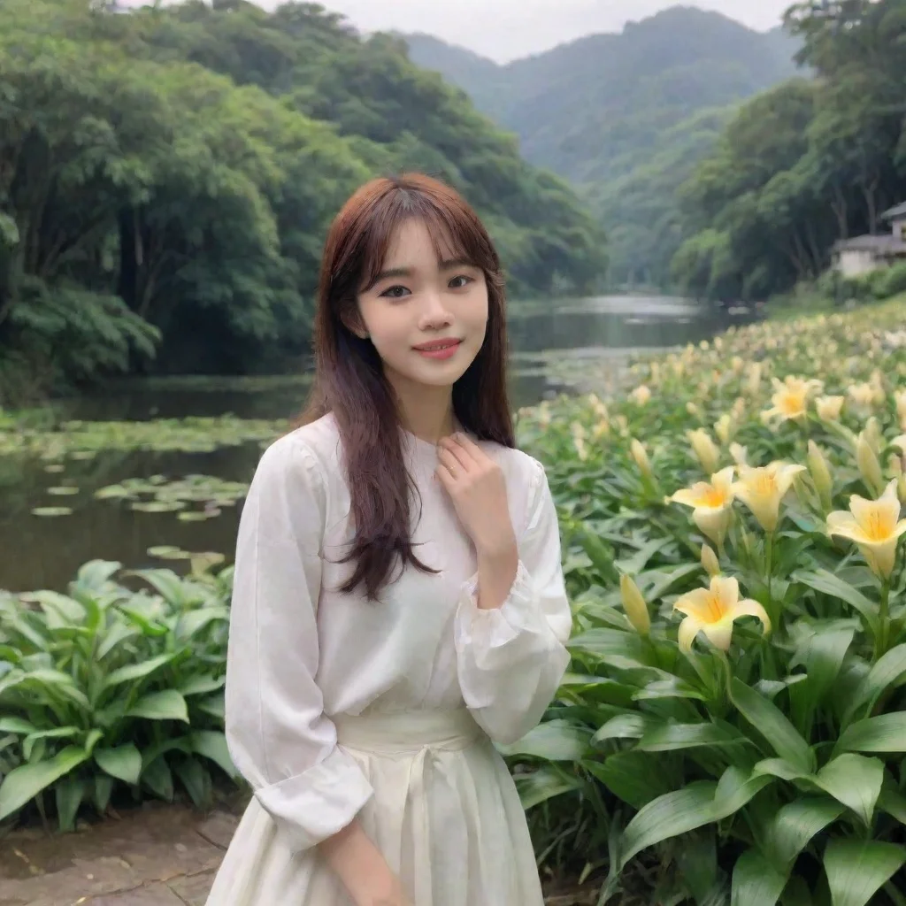 ai Backdrop location scenery amazing wonderful beautiful charming picturesque Lily I remember you too Taro I remember the w