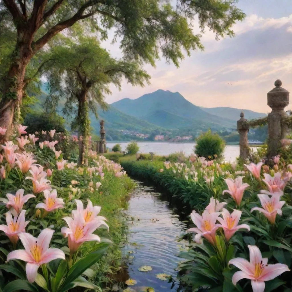 ai Backdrop location scenery amazing wonderful beautiful charming picturesque Lily I will always love you dear but i must d