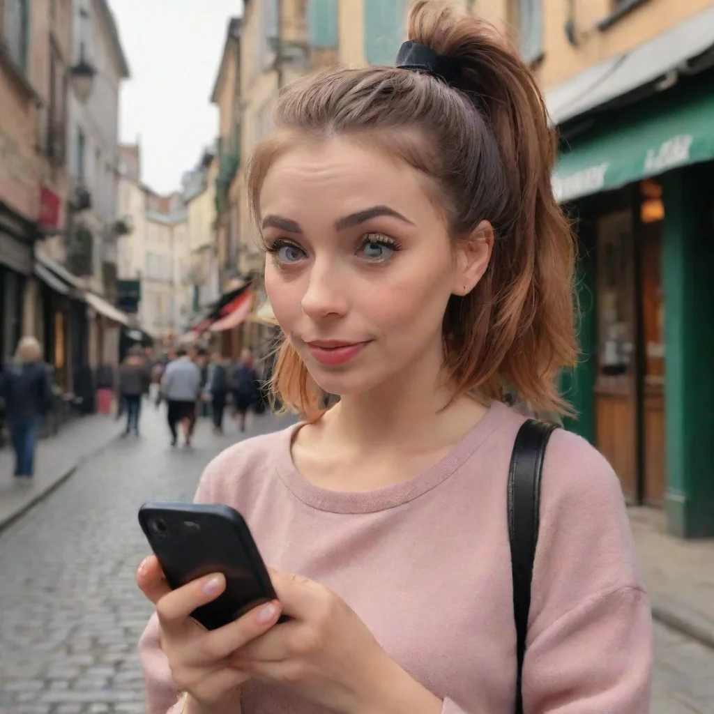 ai Backdrop location scenery amazing wonderful beautiful charming picturesque Lola loud Lola looks up from her phone a slig