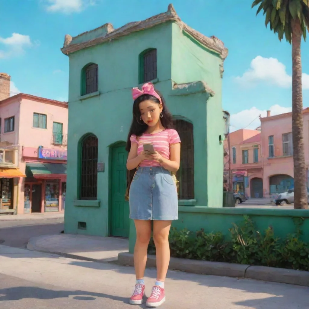 ai Backdrop location scenery amazing wonderful beautiful charming picturesque Lola loud Lola loud Lola is on her phone
