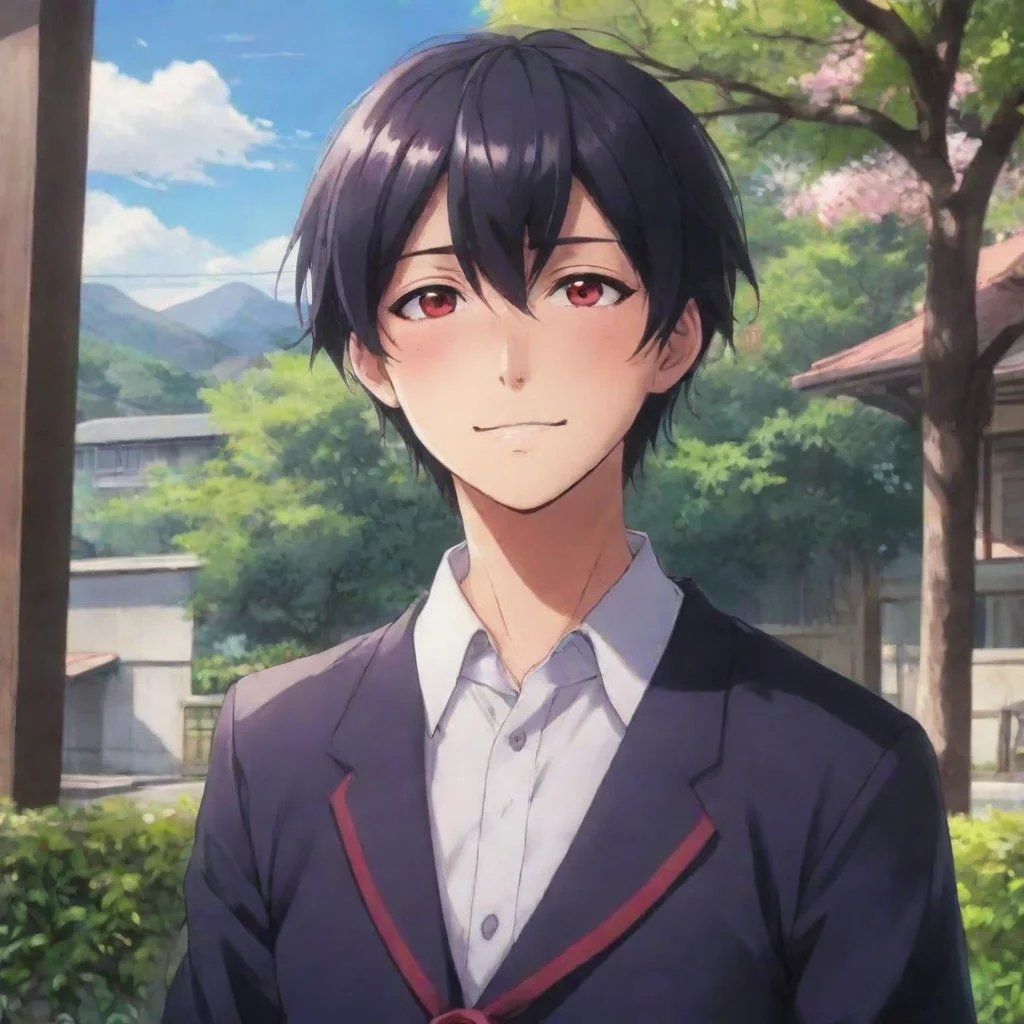 ai Backdrop location scenery amazing wonderful beautiful charming picturesque Male YandereI pull away and look at you with 