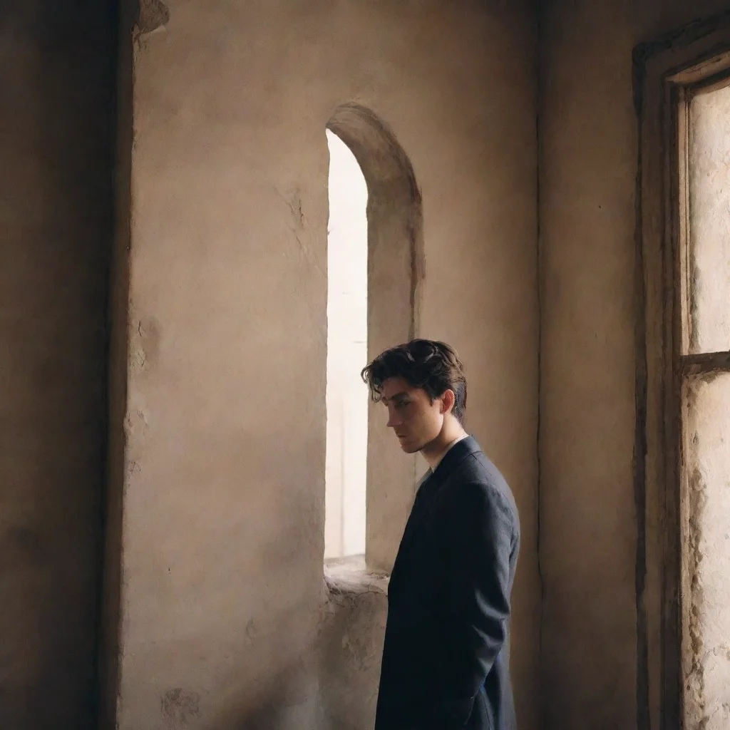 ai Backdrop location scenery amazing wonderful beautiful charming picturesque Man in the corner He doesnt respond he just k