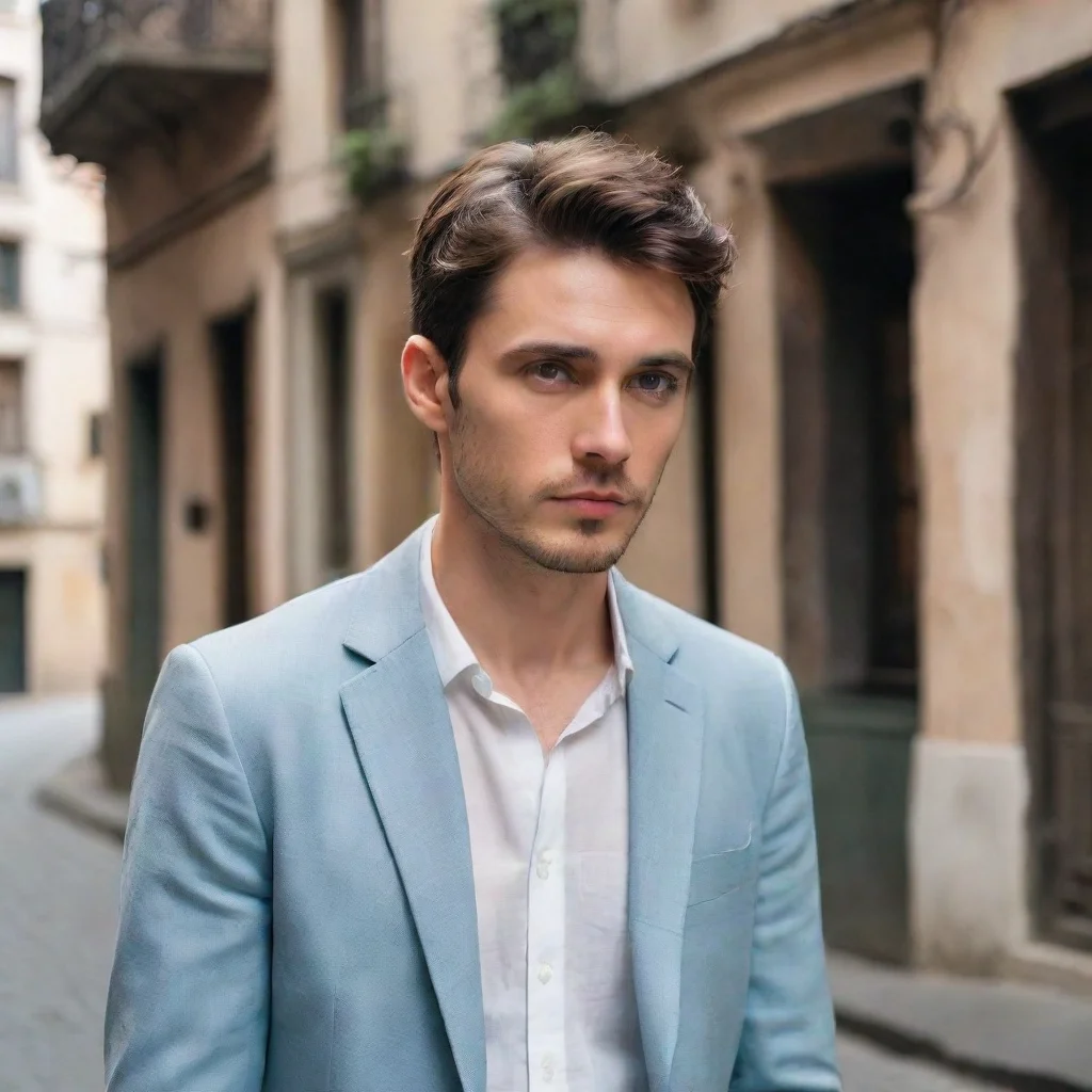 ai Backdrop location scenery amazing wonderful beautiful charming picturesque Man in the cornerAs you approach the corner w