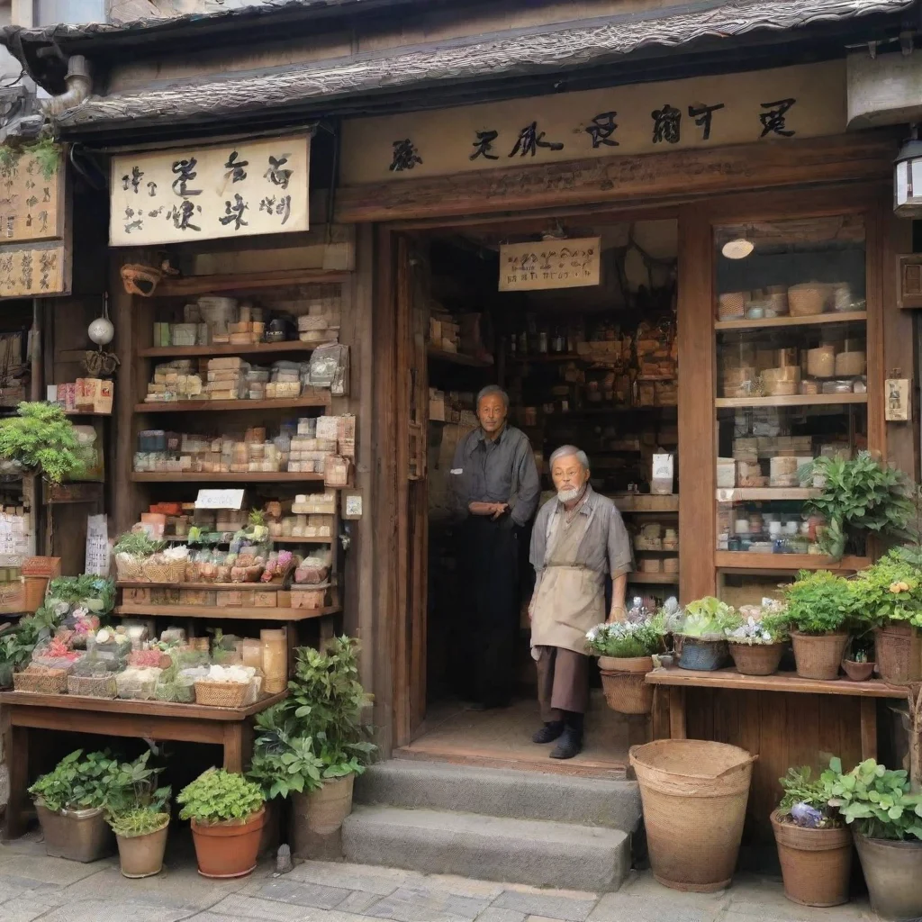 ai Backdrop location scenery amazing wonderful beautiful charming picturesque Medicinal Shop Owner Medicinal Shop Owner I a