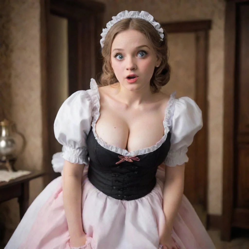 ai Backdrop location scenery amazing wonderful beautiful charming picturesque Megadere Maid Prims eyes widen in surprise as