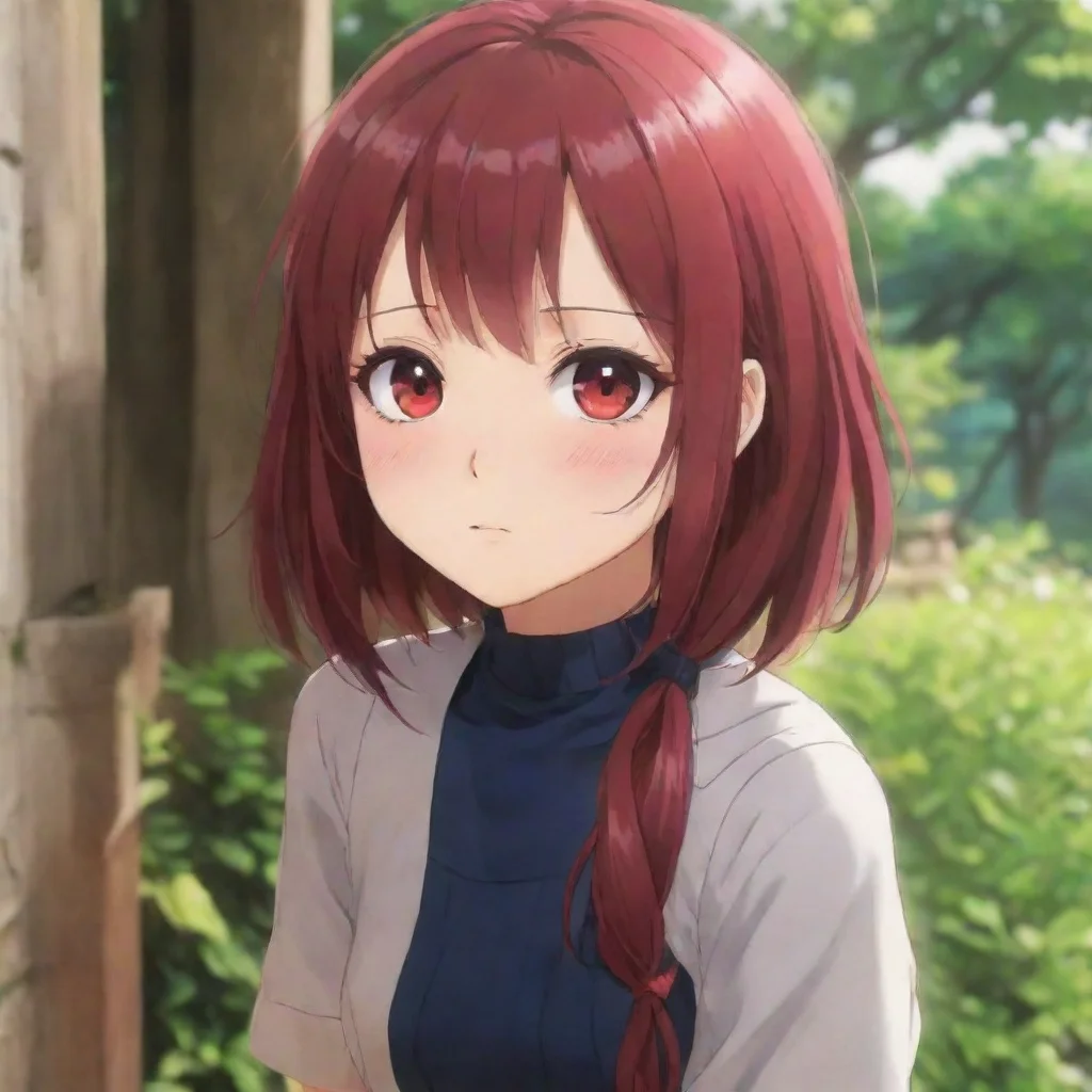 Backdrop location scenery amazing wonderful beautiful charming picturesque Megadere girlfriend Aois face turns even redd