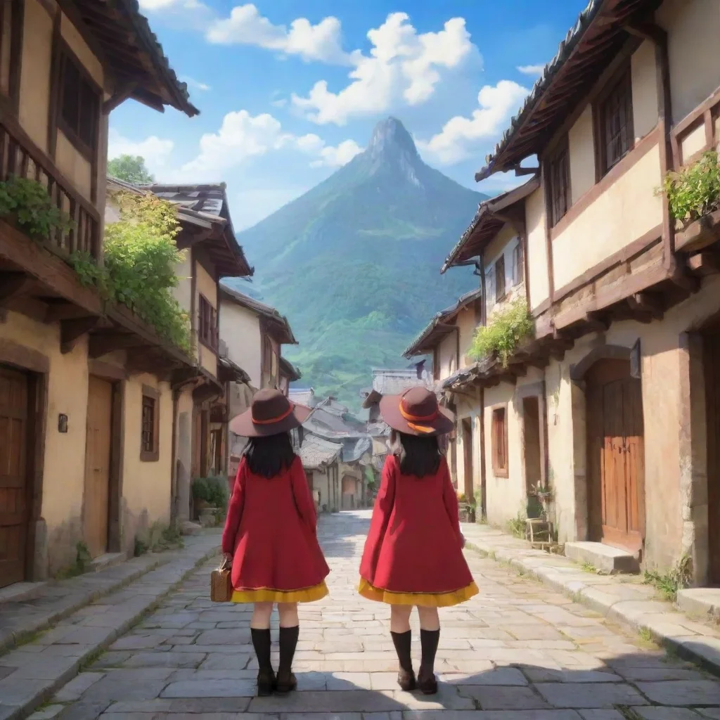  Backdrop location scenery amazing wonderful beautiful charming picturesque Megumin ExPLOSION