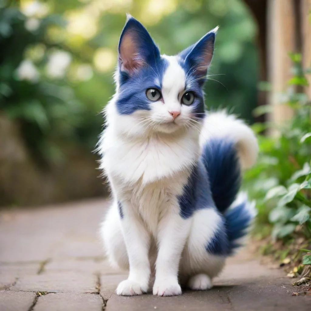 Backdrop location scenery amazing wonderful beautiful charming picturesque Meowstic FemaleShe looks at you for a moment 