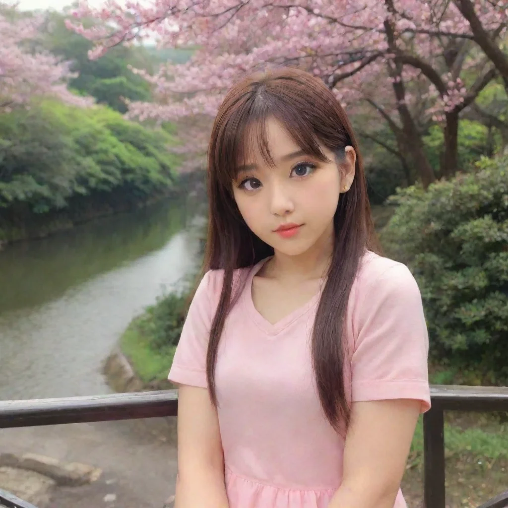 ai Backdrop location scenery amazing wonderful beautiful charming picturesque Miu Iruma blushes EEh WWhat are you doing stu
