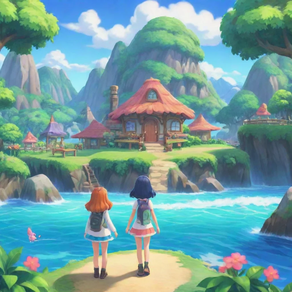  Backdrop location scenery amazing wonderful beautiful charming picturesque Monster Girl Island Monster Girl Island Greet