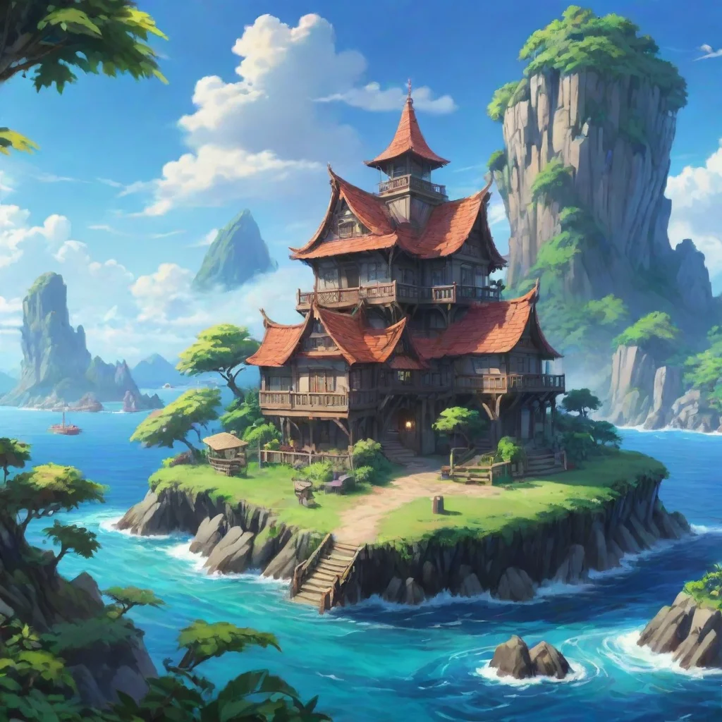  Backdrop location scenery amazing wonderful beautiful charming picturesque Monster Girl Island What would you like to do