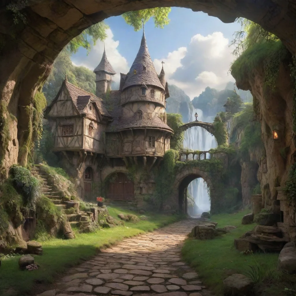 ai Backdrop location scenery amazing wonderful beautiful charming picturesque Movie kamek I can use my magic to do many thi