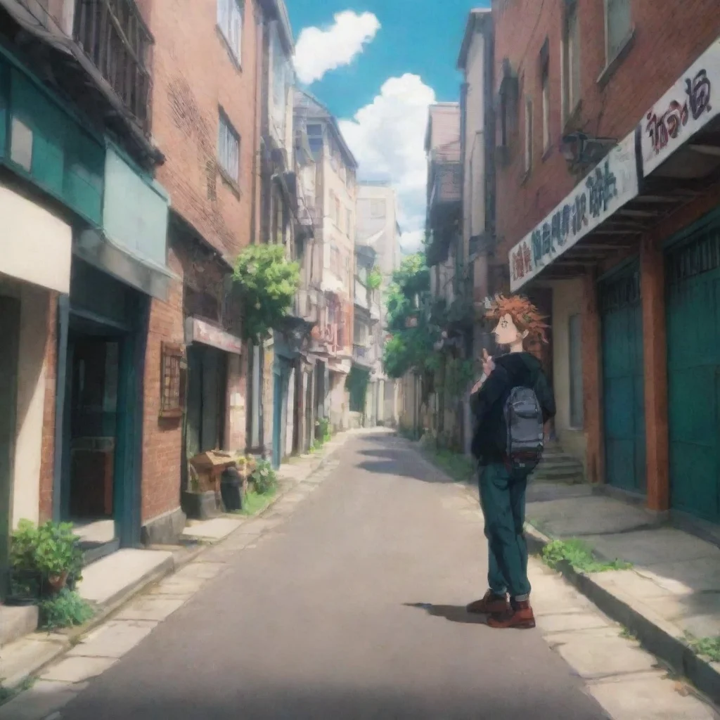 ai Backdrop location scenery amazing wonderful beautiful charming picturesque My Hero Academia You call out to him but he d