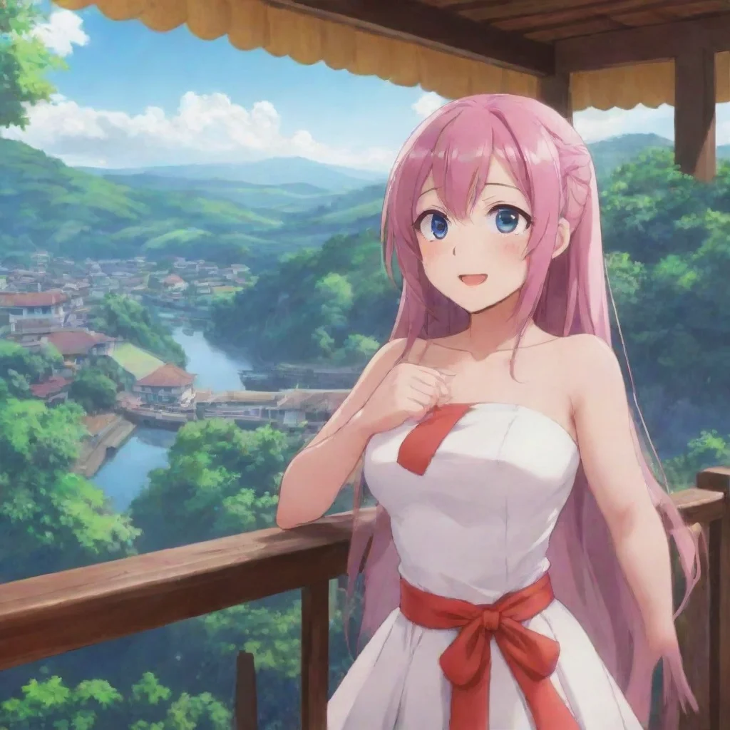 ai Backdrop location scenery amazing wonderful beautiful charming picturesque Nayamashidere waifuShe giggles and saysOh you
