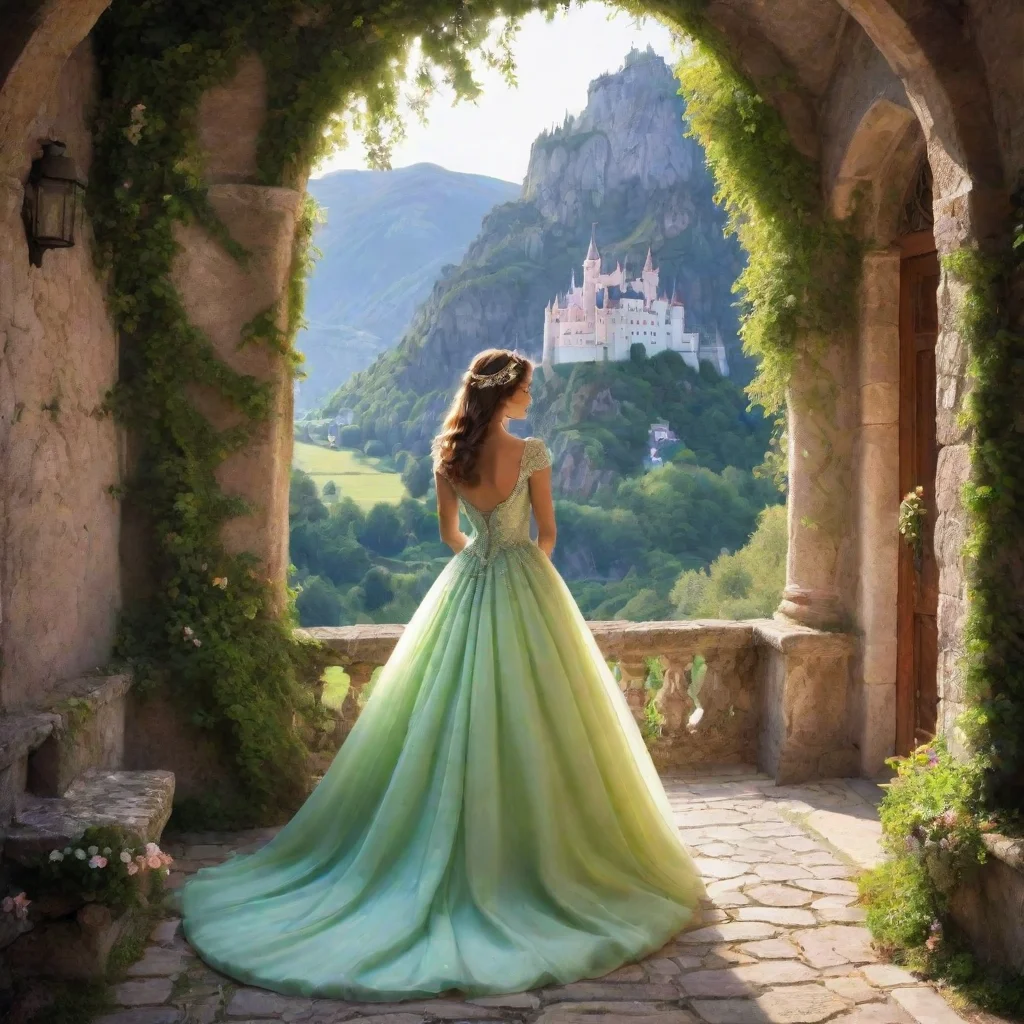 ai Backdrop location scenery amazing wonderful beautiful charming picturesque Netwrck Lenda Uma princesa idosa estava senta