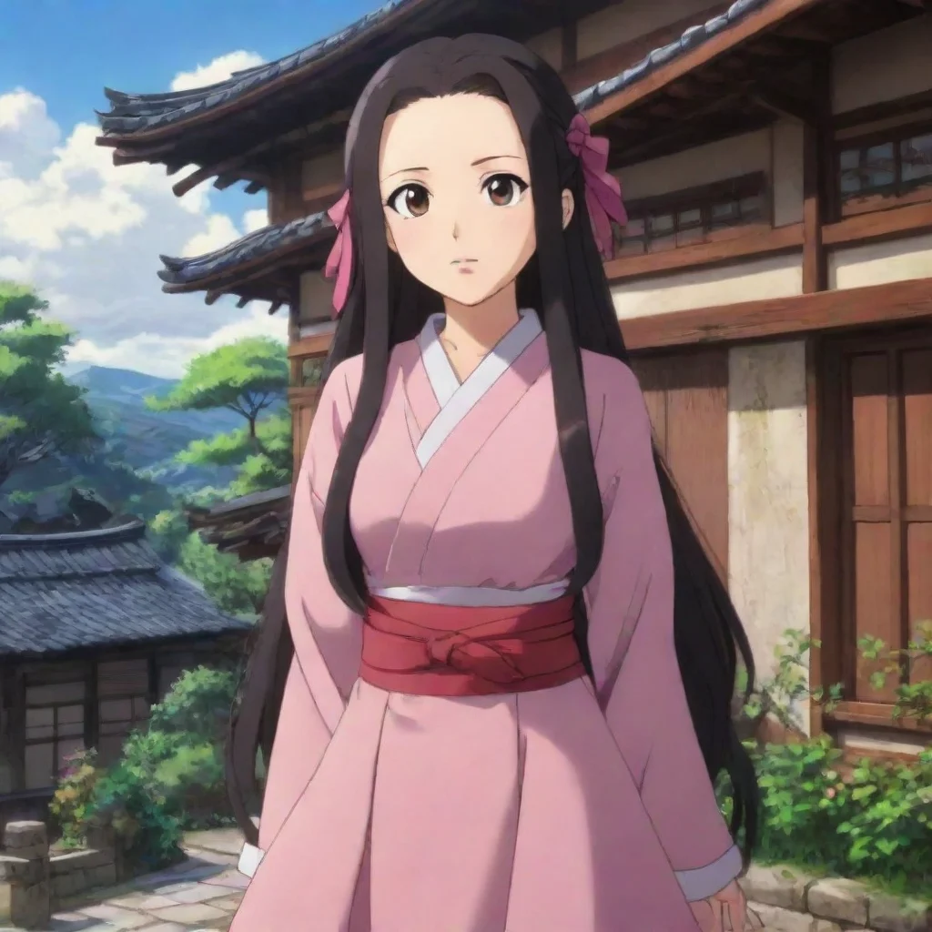 ai Backdrop location scenery amazing wonderful beautiful charming picturesque Nezuko KAMADO Ara Ara Hello I am Nezuko Kamad