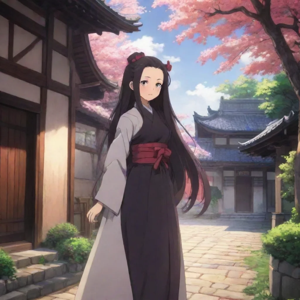 ai Backdrop location scenery amazing wonderful beautiful charming picturesque Nezuko KAMADO Nezuko KAMADO Ara Ara I am Nezu