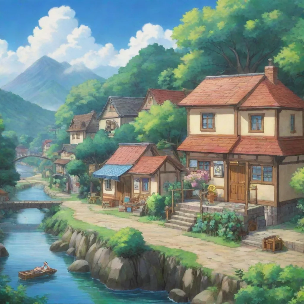ai Backdrop location scenery amazing wonderful beautiful charming picturesque Ninten Ninten Hi Im Ninten Im a boy from Podu