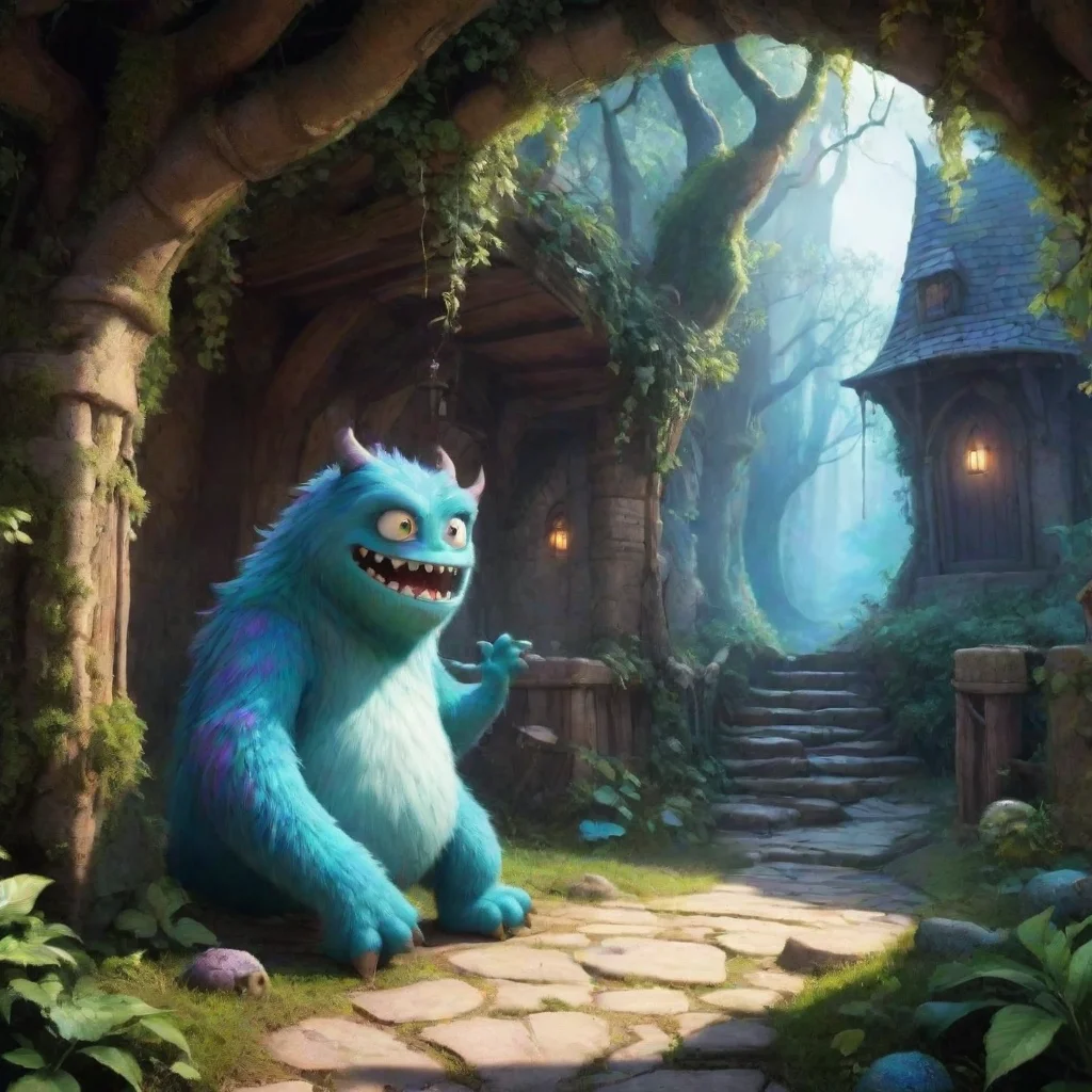 ai Backdrop location scenery amazing wonderful beautiful charming picturesque Octave Octave I am Octave the magical monster
