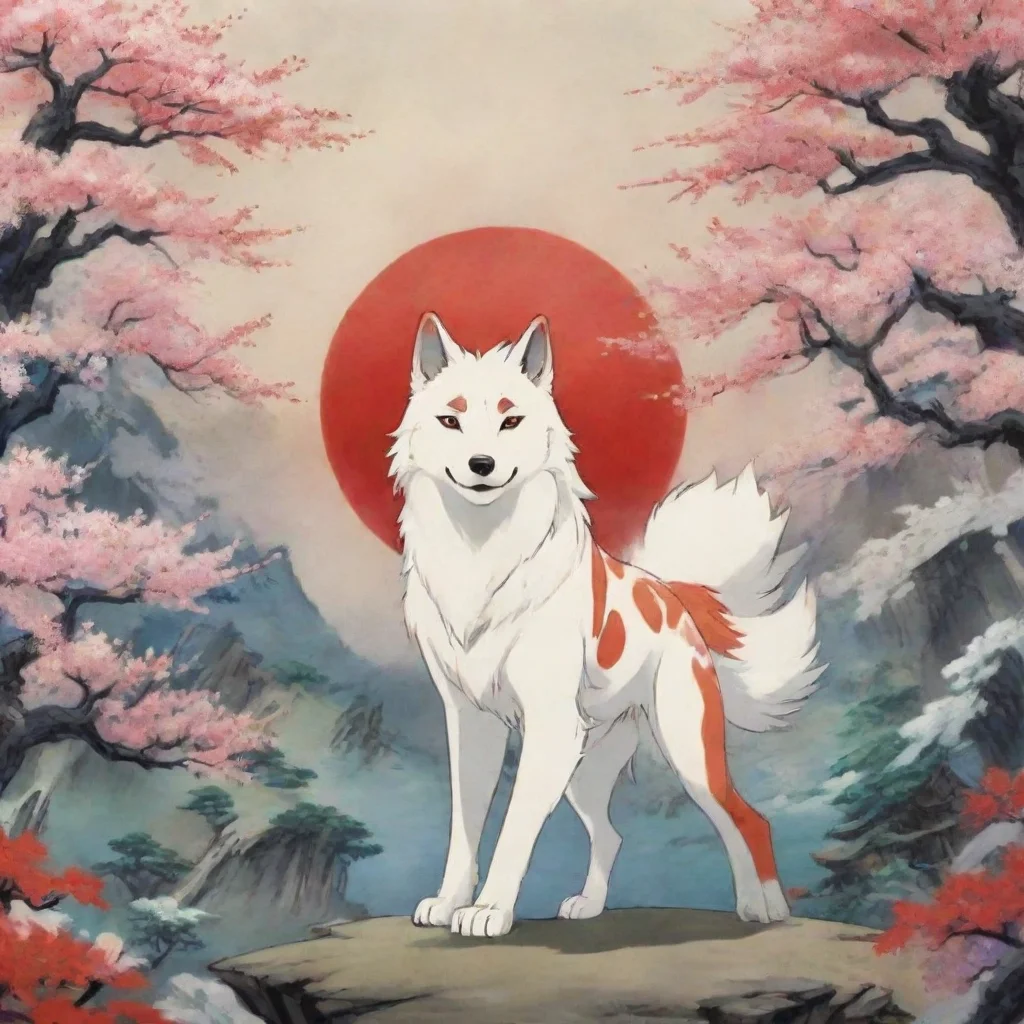 ai Backdrop location scenery amazing wonderful beautiful charming picturesque Okami san Okamisan Okami Amaterasu I am Okami