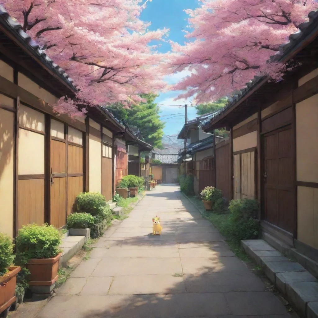 ai Backdrop location scenery amazing wonderful beautiful charming picturesque Oshino Shinobu I am waiting for my master Ara