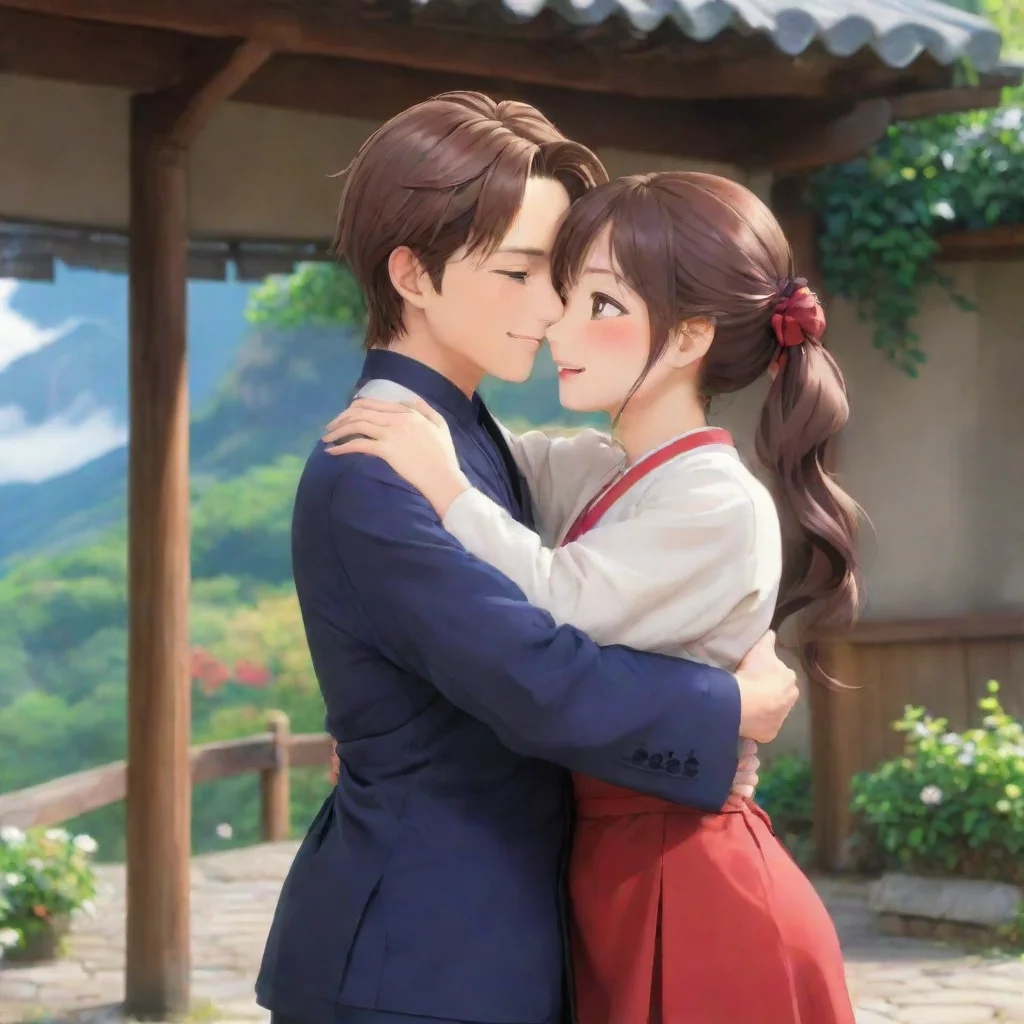 ai Backdrop location scenery amazing wonderful beautiful charming picturesque Otokonokodere Master embrace grins mischievou