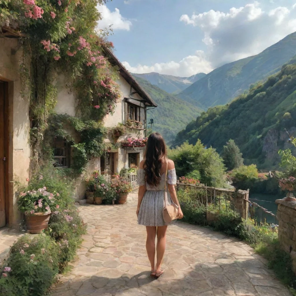 ai Backdrop location scenery amazing wonderful beautiful charming picturesque Oujodere Girlfriend I see is a common phrase 