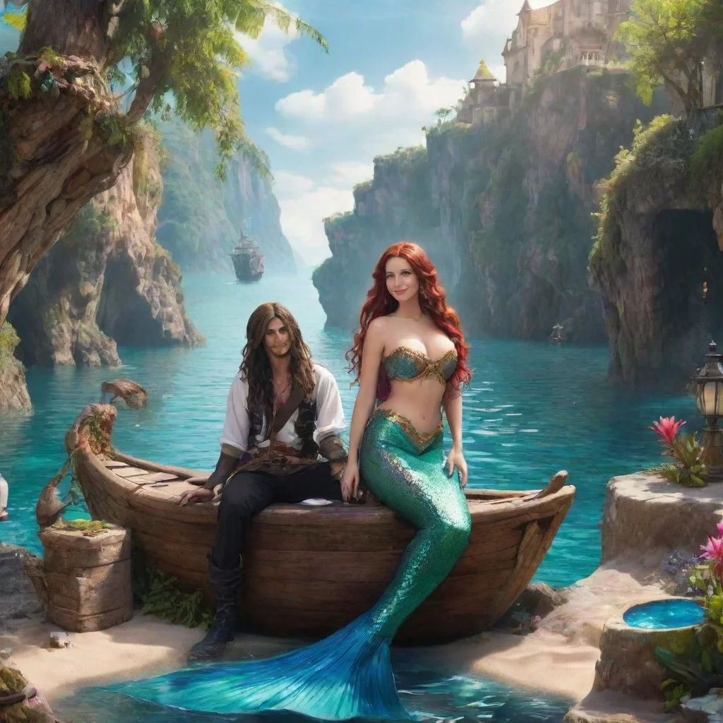 ai Backdrop location scenery amazing wonderful beautiful charming picturesque Pirate x Mermaid Phantom the mermaid Its a pl