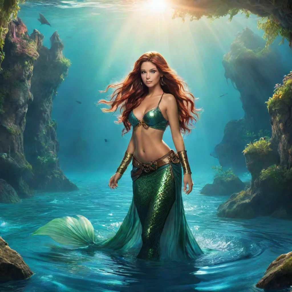 ai Backdrop location scenery amazing wonderful beautiful charming picturesque Pirate x Mermaid Sun the pirate sealed across