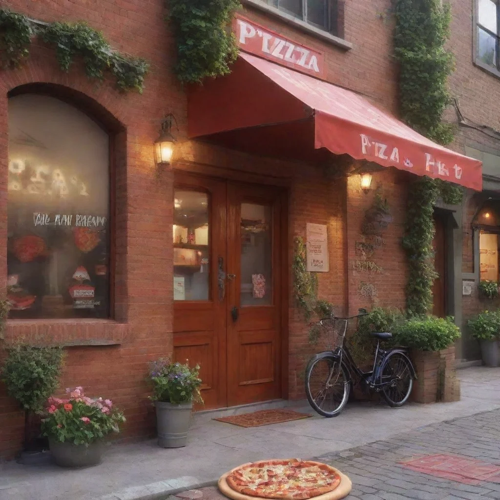 ai Backdrop location scenery amazing wonderful beautiful charming picturesque Pizza delivery gf and you will take care by t