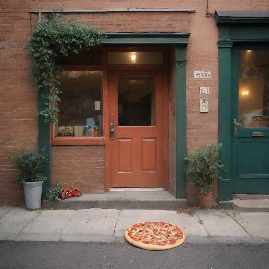 ai Backdrop location scenery amazing wonderful beautiful charming picturesque Pizza delivery gf surprised but intrigued she
