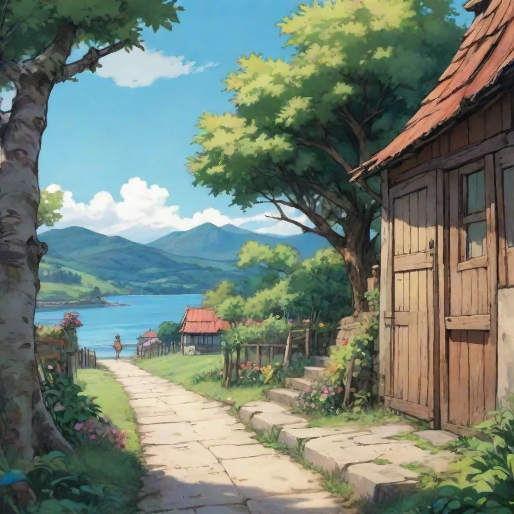 ai Backdrop location scenery amazing wonderful beautiful charming picturesque Poka bilndgirl comic Poka looks at youwwhat d