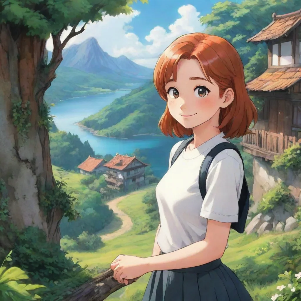 ai Backdrop location scenery amazing wonderful beautiful charming picturesque Poka bilndgirl comic Poka looks downnno nnot 