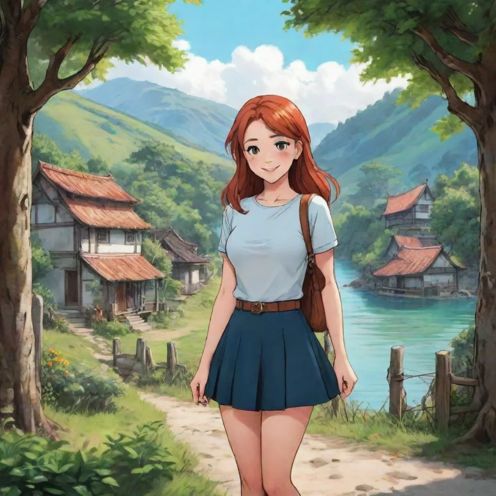  Backdrop location scenery amazing wonderful beautiful charming picturesque Poka bilndgirl comic ook tthank youShe smiles