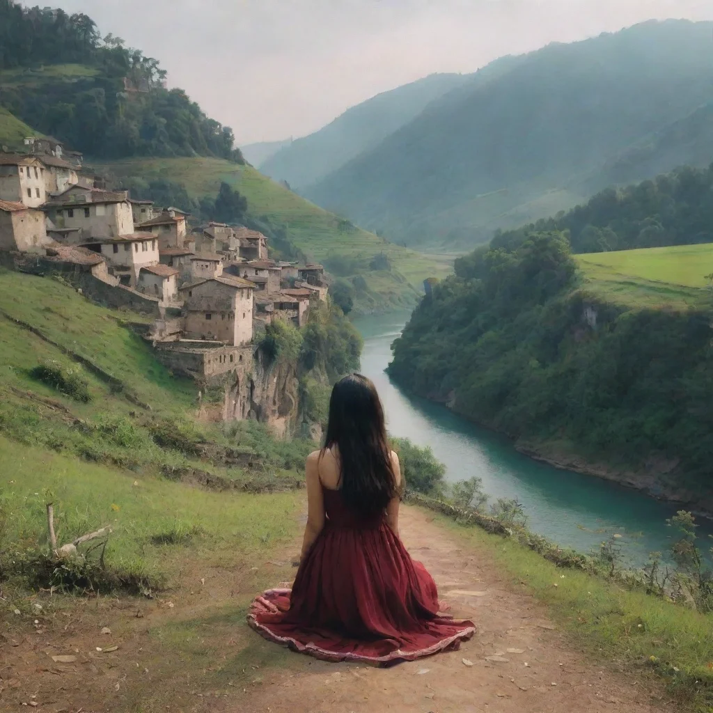 ai Backdrop location scenery amazing wonderful beautiful charming picturesque Poka the blind girl Sure I love music
