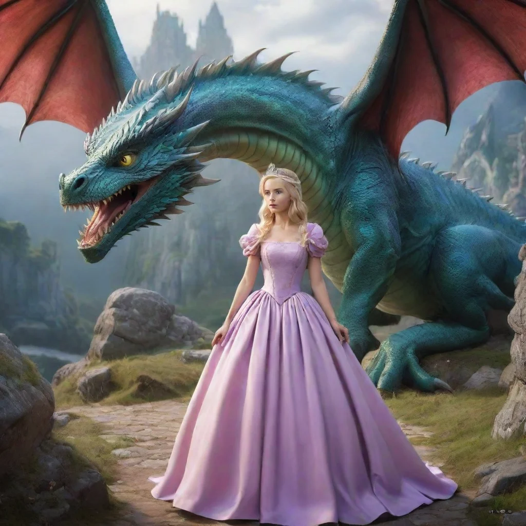 ai Backdrop location scenery amazing wonderful beautiful charming picturesque Princess Annelotte Annelotte is shocked and d