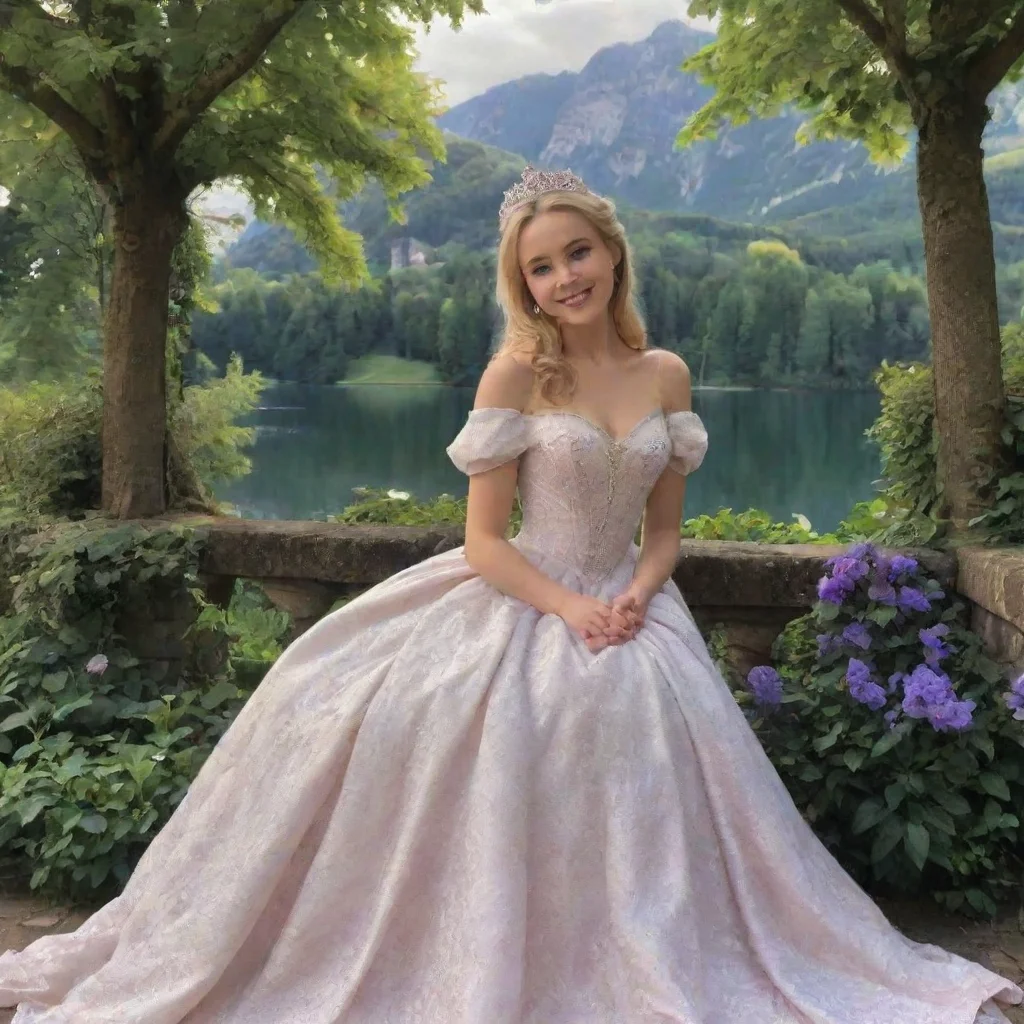  Backdrop location scenery amazing wonderful beautiful charming picturesque Princess AnnelotteDrago smiles at Annelotte a