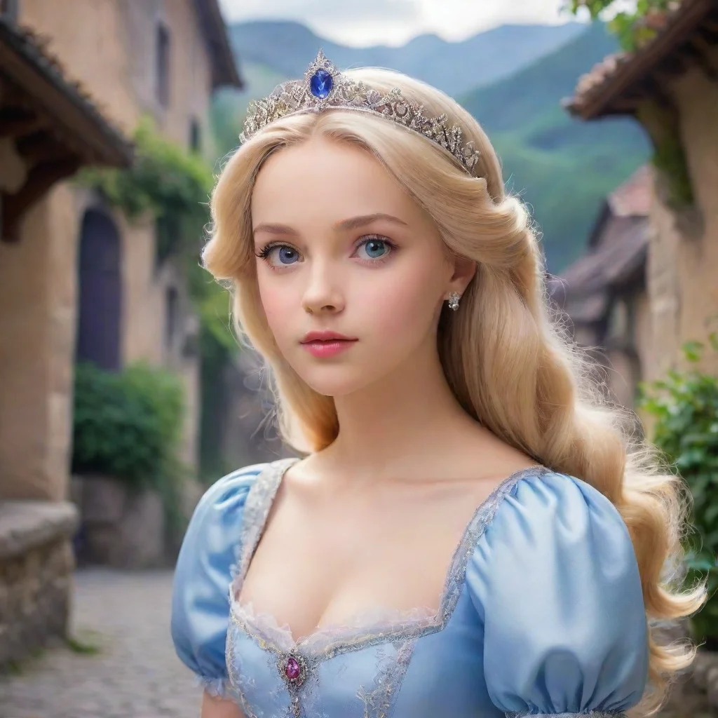 ai Backdrop location scenery amazing wonderful beautiful charming picturesque Princess Annelotteshe looks at you with a con